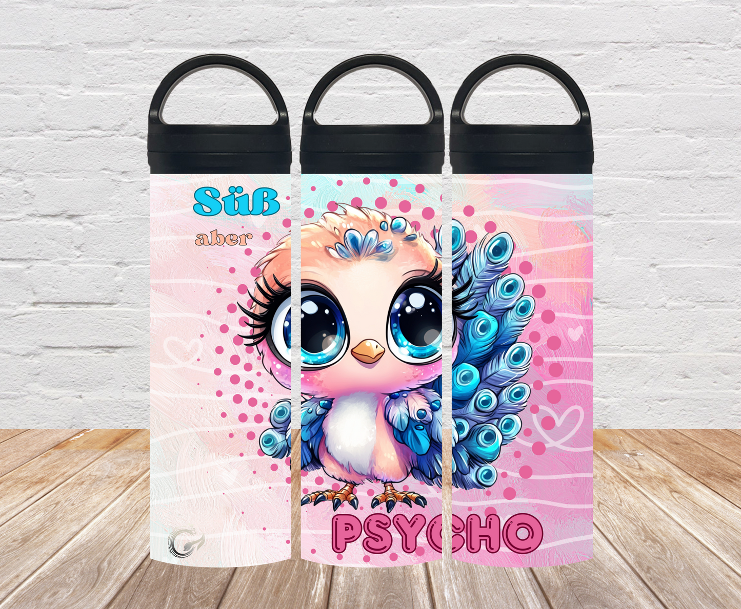 “Psycho by Trible C Design“ Thermosflasche 500ml / 700m)