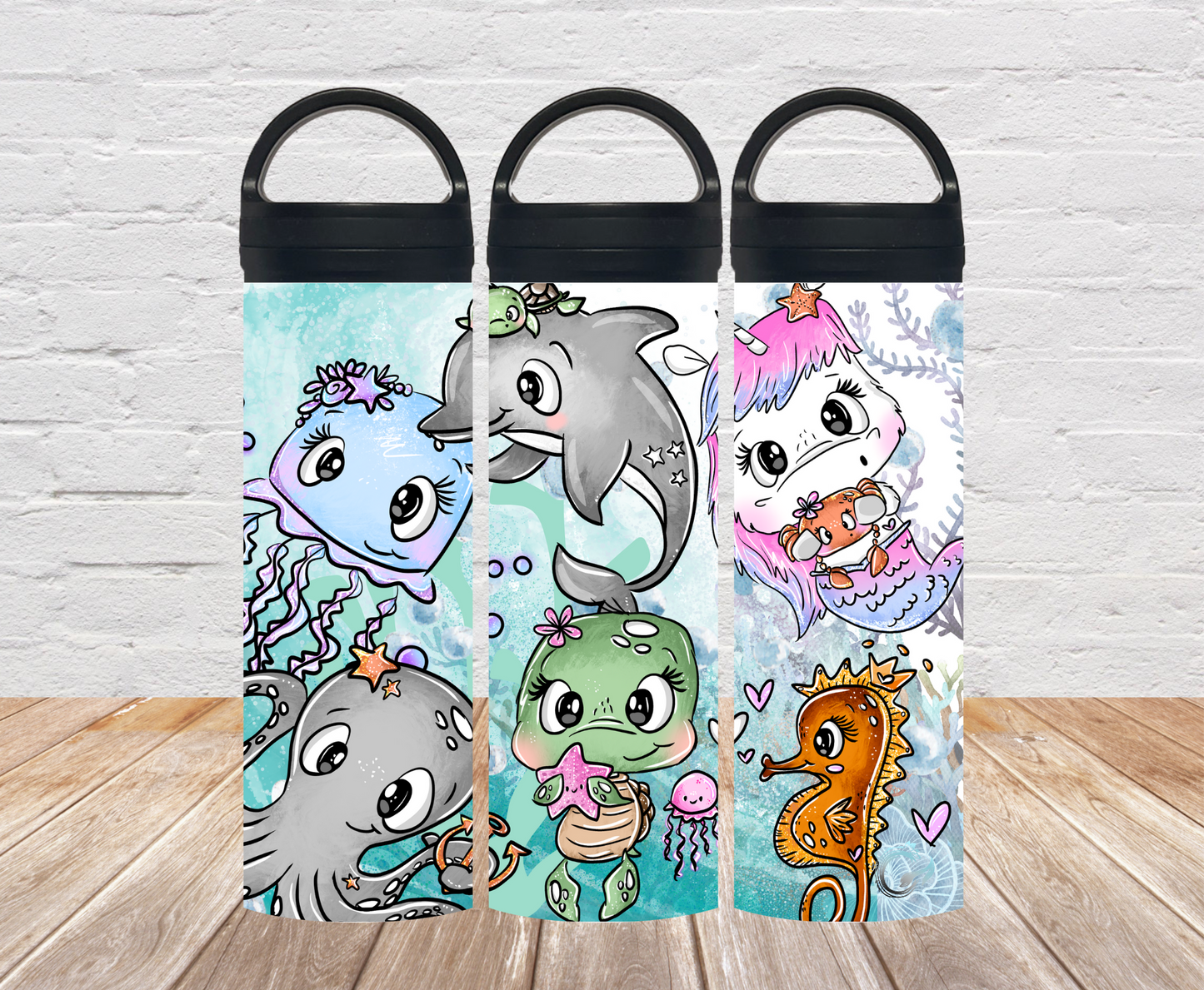 „Meer gewimmel“ Thermosflasche