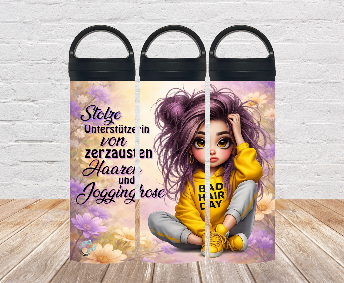 "Zerzauste Haare" Thermosflasche 500ml / 700ml