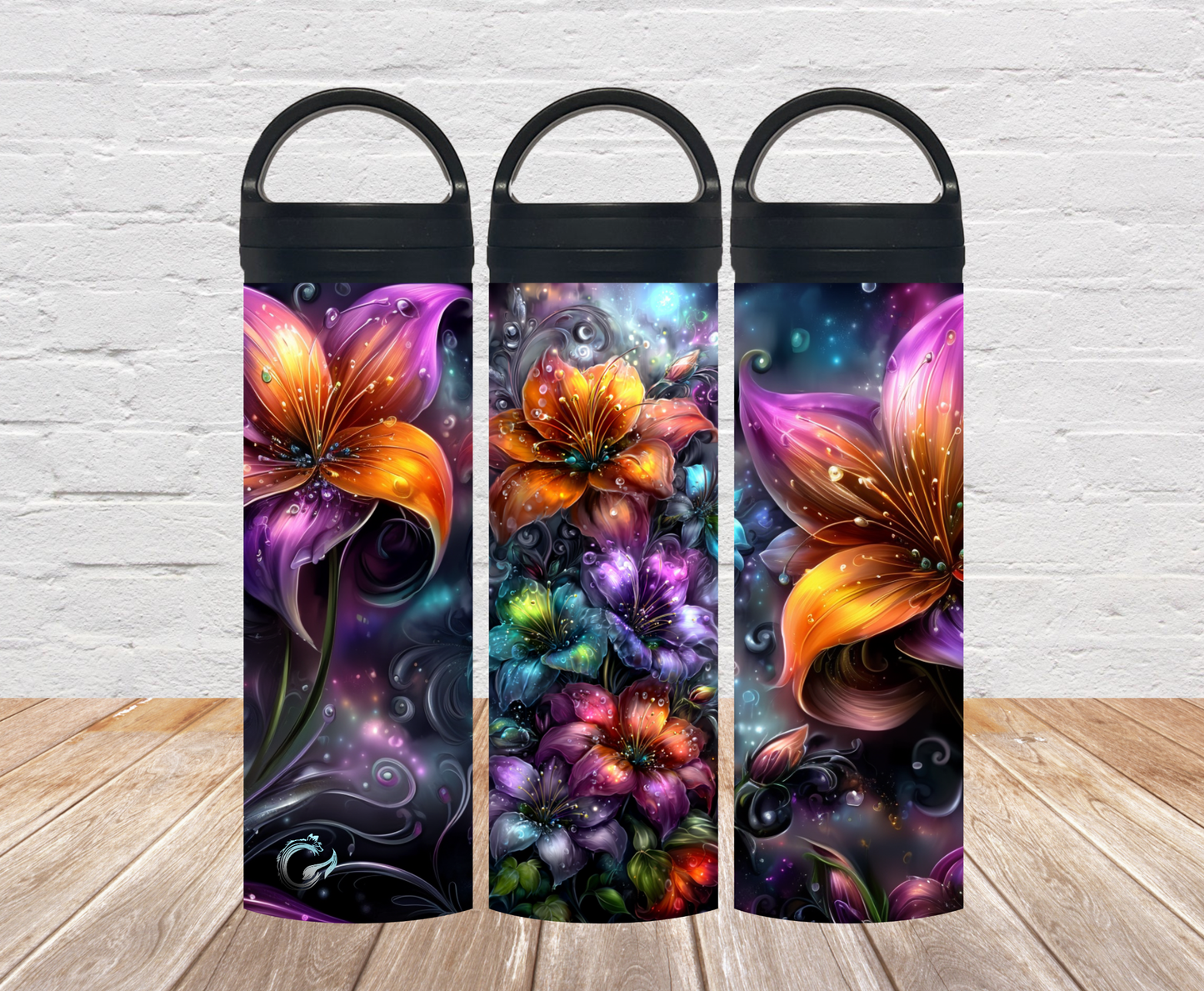 "Mitternachtsblüten" Thermosflasche 500ml / 700ml