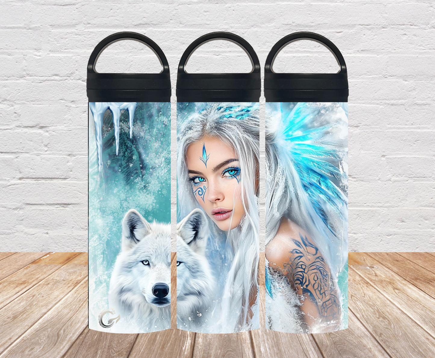 "EiswolfKönigin“ Thermosflasche 500ml / 700m)