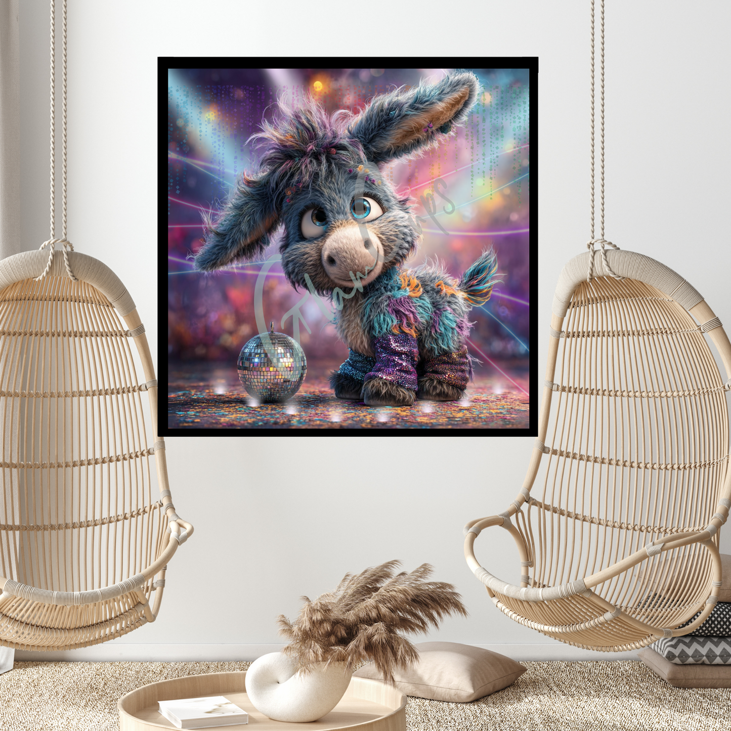 Diamond Painting "EselTronic" 90x90cm