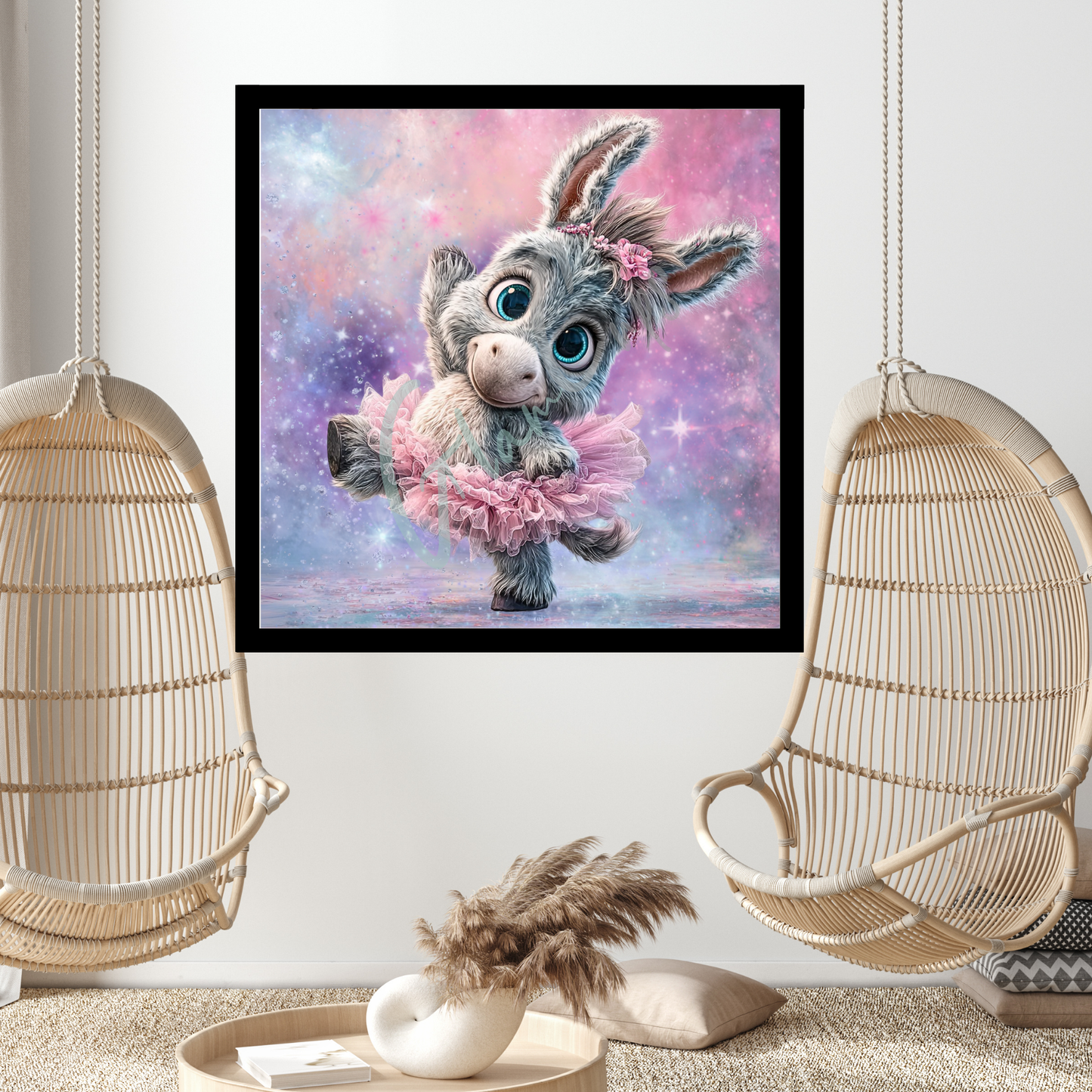 Diamond Painting "EselLina" 80x80cm