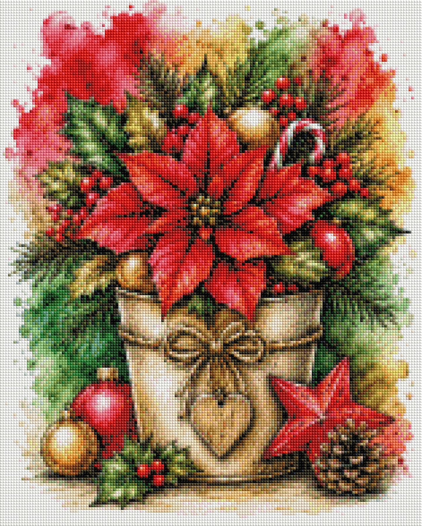 Vorbestellen: Diamond Painting "Weihnachtsstern" (40x50) by Lexxa