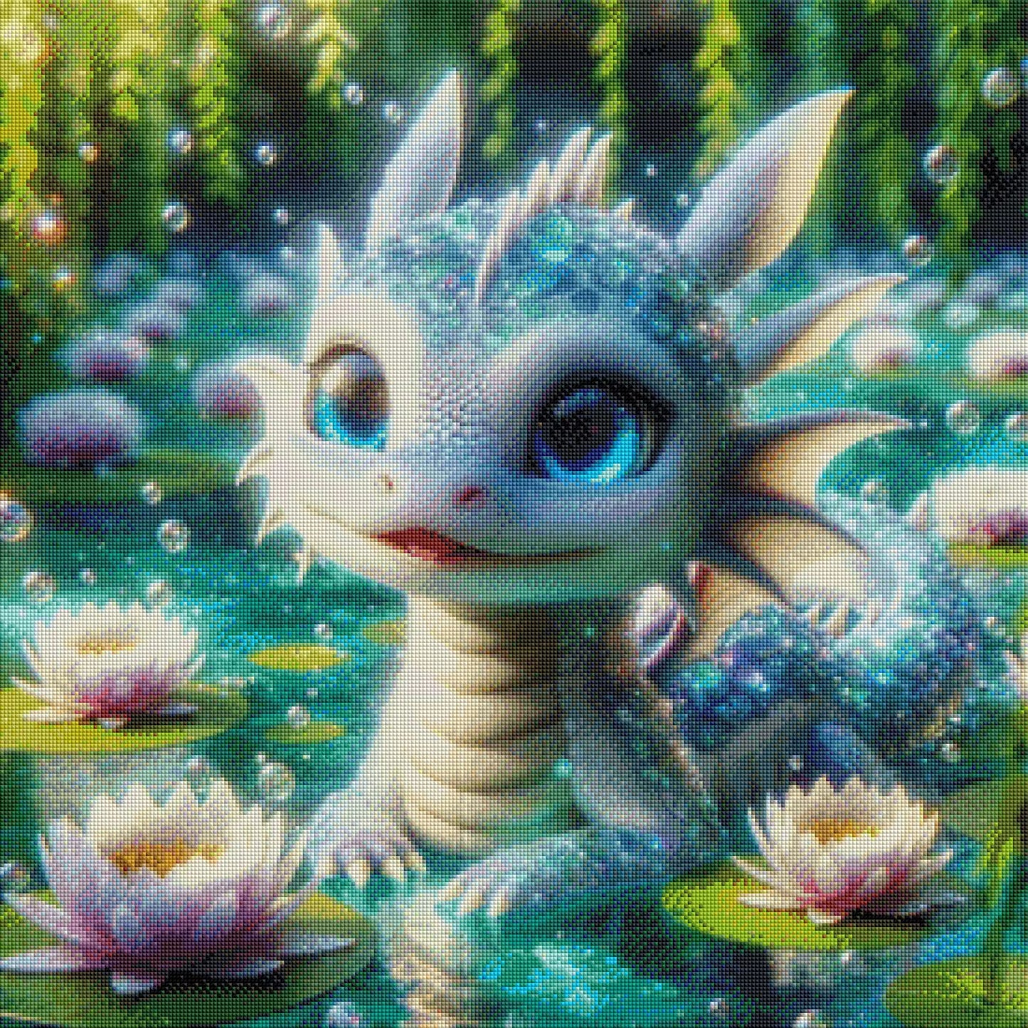 Diamond Painting "Minidrache Milo" (70x70) by Lexxy ai