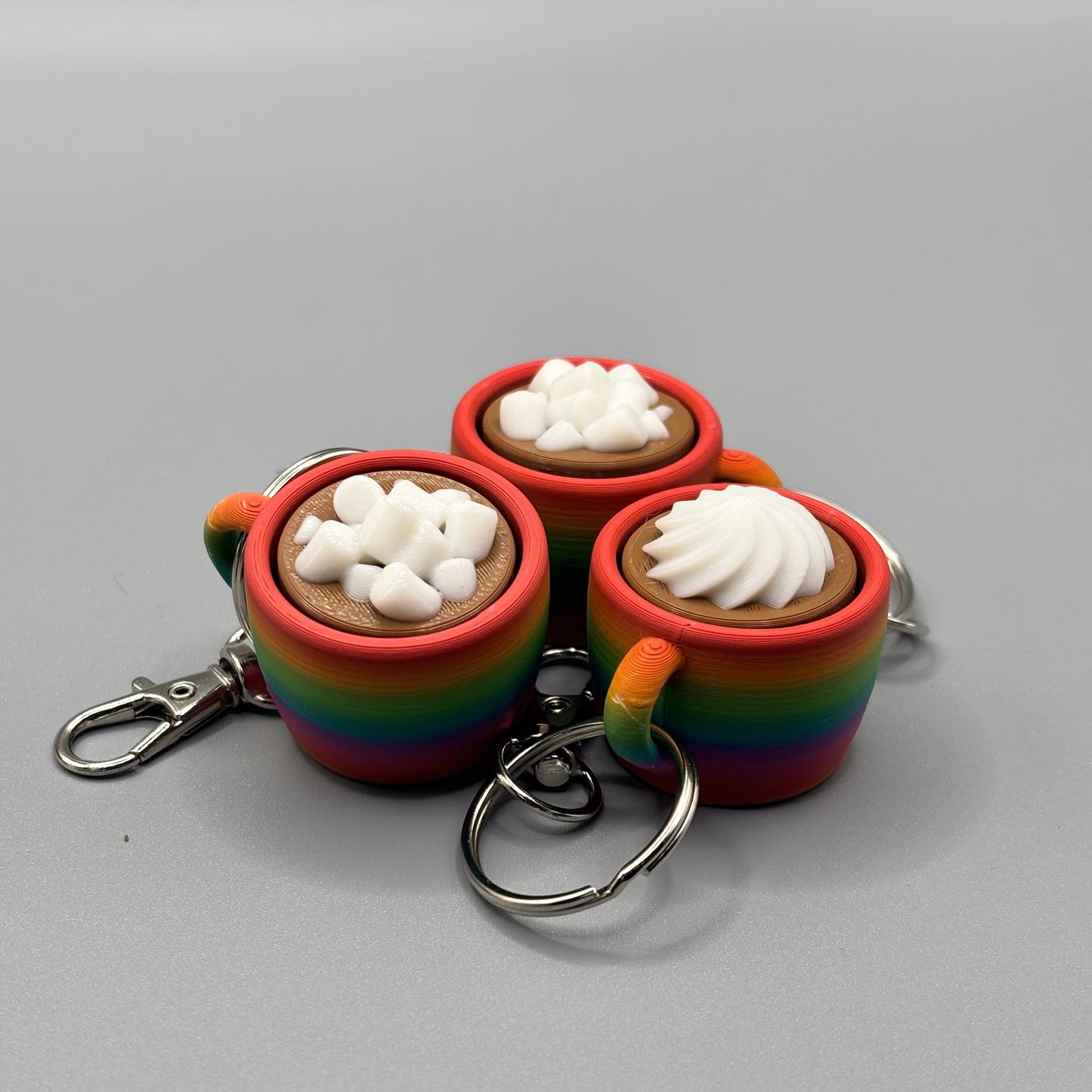 Regenbogen Coffee Clicker Schlüsselanhänger