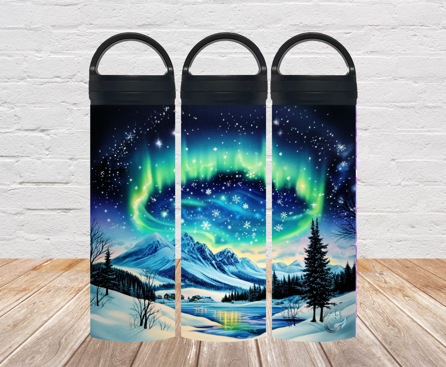 „Winterpolarlandschaft“ Thermosflasche