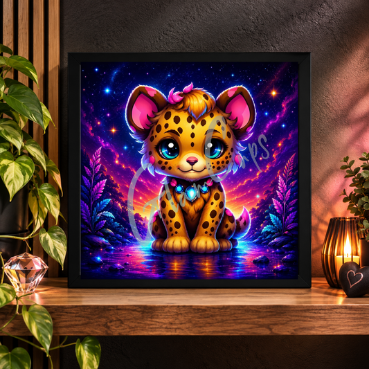 Diamond Painting "Neon Leo" (28x28) by Trible C Design