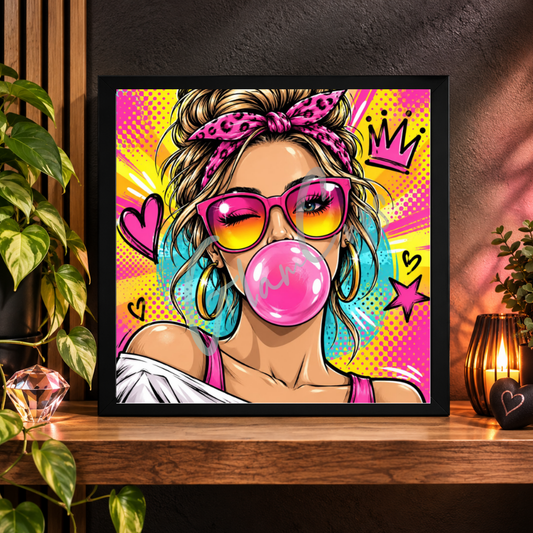 Diamond Painting "Retro" (28x28) by Trible C Design