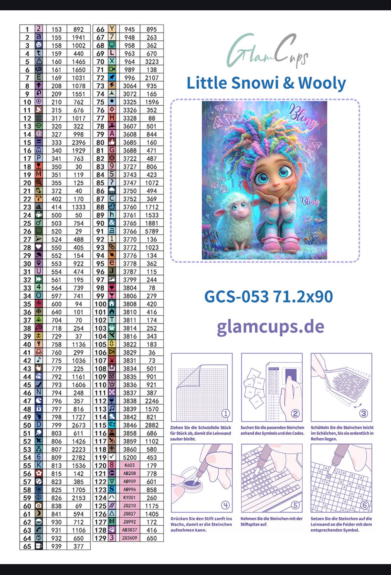 Vorbestellung: Diamond Painting "Community Bild (Snowi)" 70cmx95cm