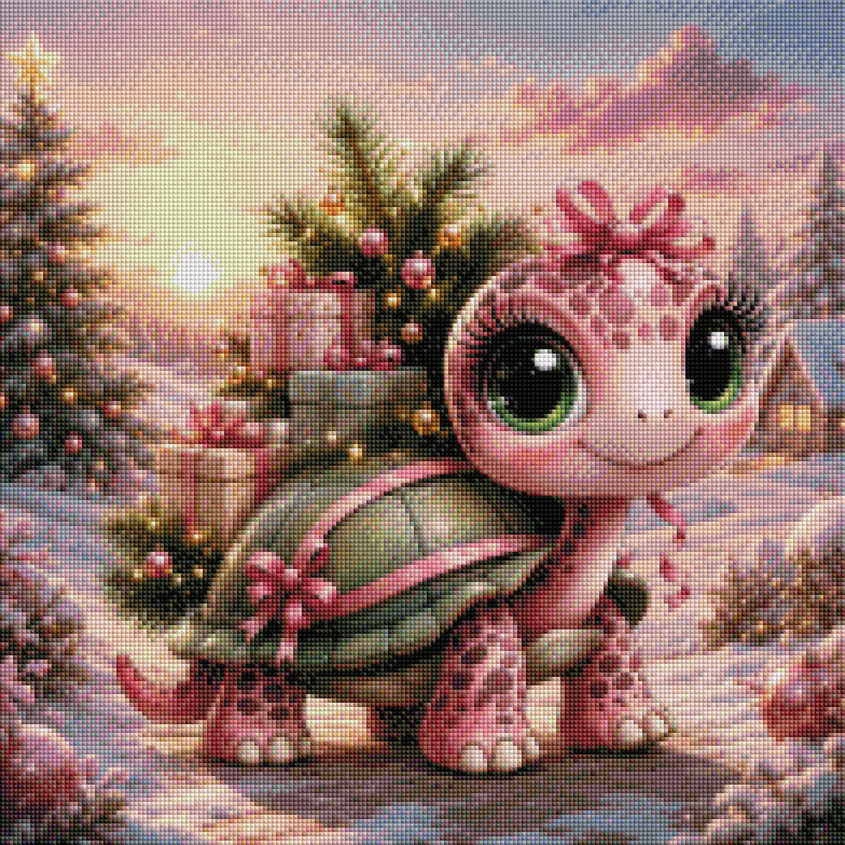Vorbestellen: Diamond Painting "Suprise Turtle" (50x50) by Trible C Design
