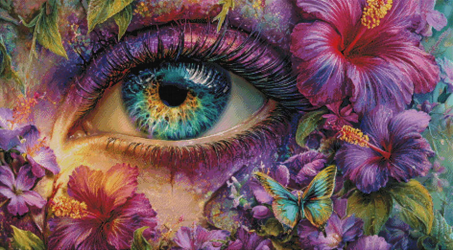 Diamond Painting "Blütenblick" 120x65cm