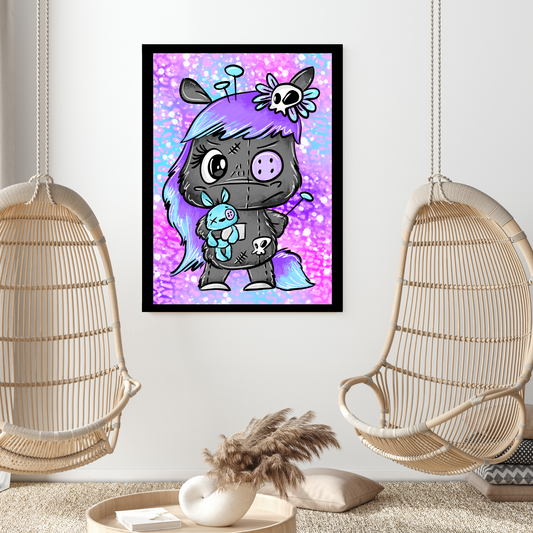 Diamond Painting "Voodoo pink" 50x70cm