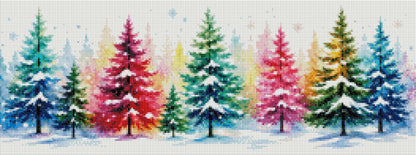 Vorbestellen: Diamond Painting "Winterbäume" (67x25)