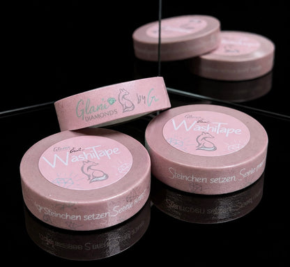 10m Rosa Glitzer WashiTape – GlamDiamonds Edition