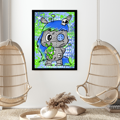 Diamond Painting "Voodoo blau" 50x70cm