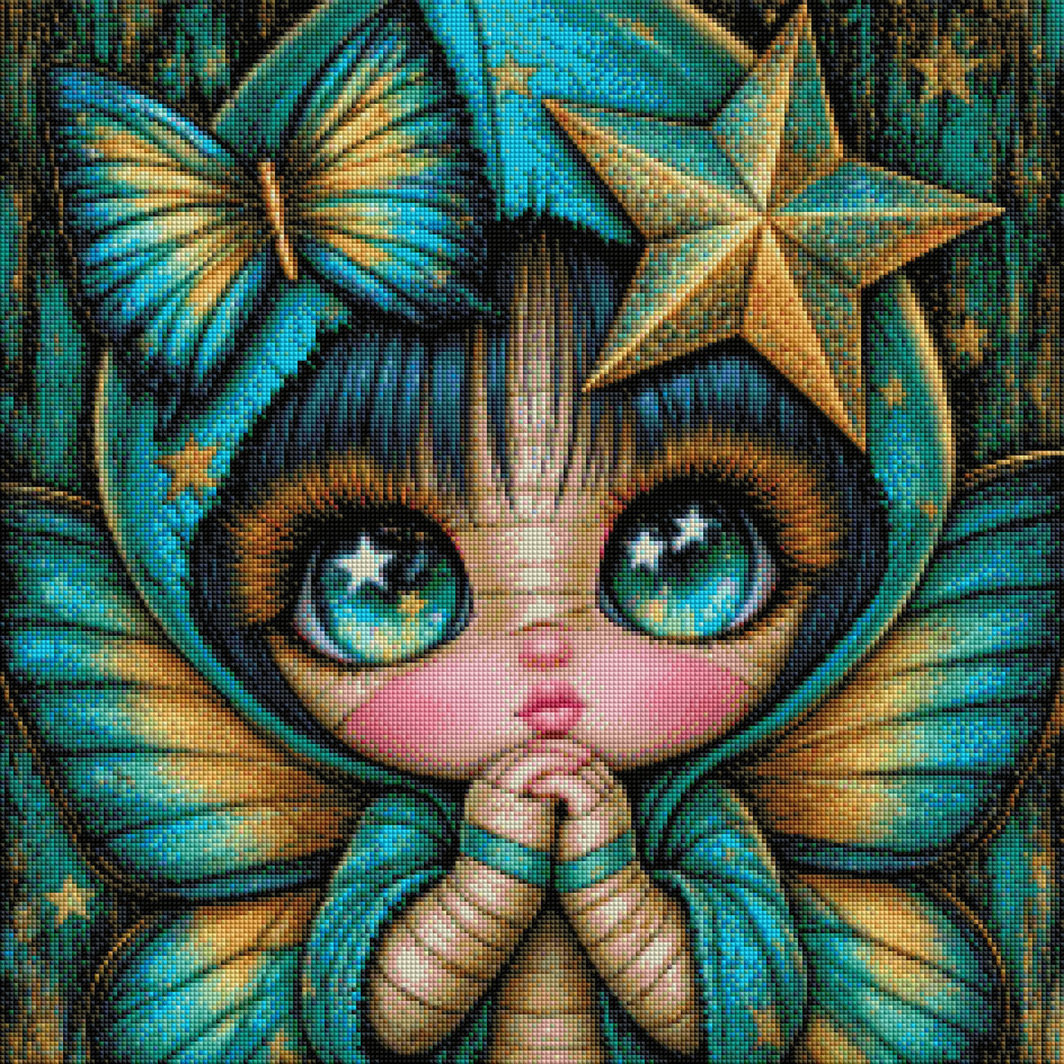 Vorbestellen: Diamond Painting "Sternenflügel" (60x60) by Lexxa