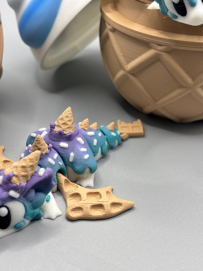 Eis Drachen mit Ei (inklusive Mystery Drache)