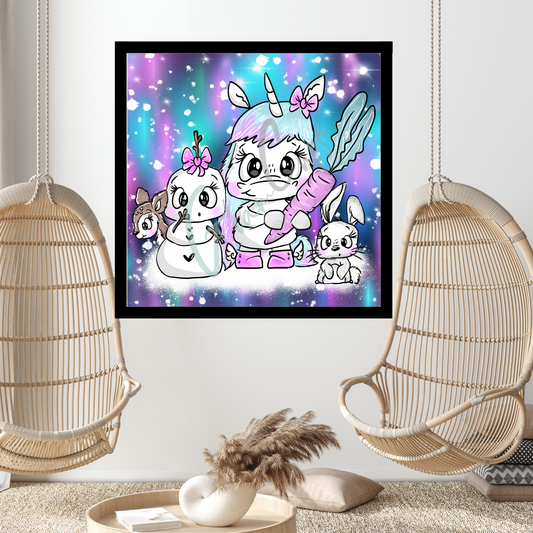 Diamond Painting "Snowbuddies" 70x70cm