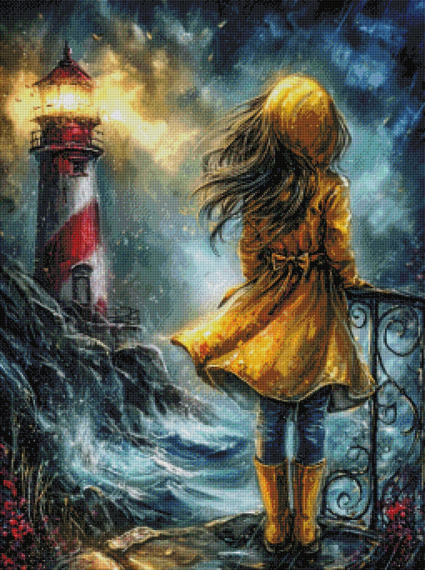 Diamond Painting "Ruf der Wellen" (65x87) by Anny.ai