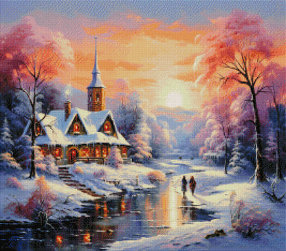 Vorbestellen: Diamond Painting "Winterlandschaft" (68x60)