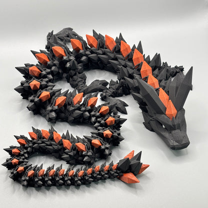 Kristall Drache Mehrfarbig (75cm)