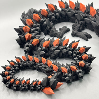 Kristall Drache Mehrfarbig (75cm)