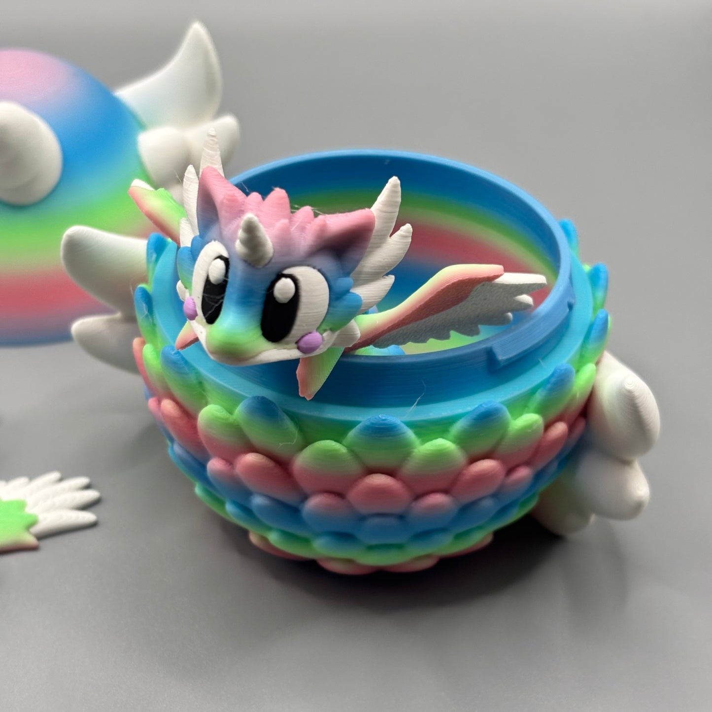 Einhorn Drachen mit Ei (inklusive Mystery Drache)