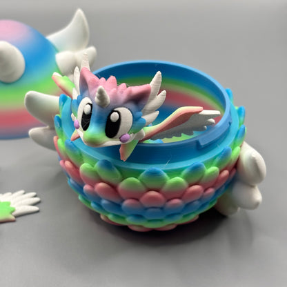 Einhorn Drachen mit Ei (inklusive Mystery Drache)