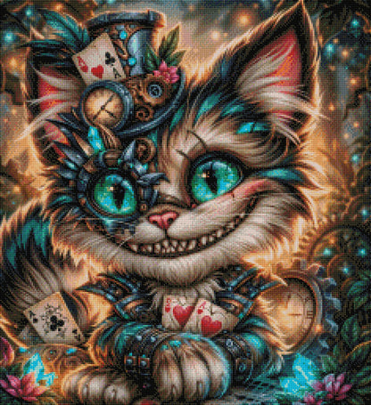 Vorbestellen: Diamond Painting "Zeitkater" (60x65) by Anny.ai