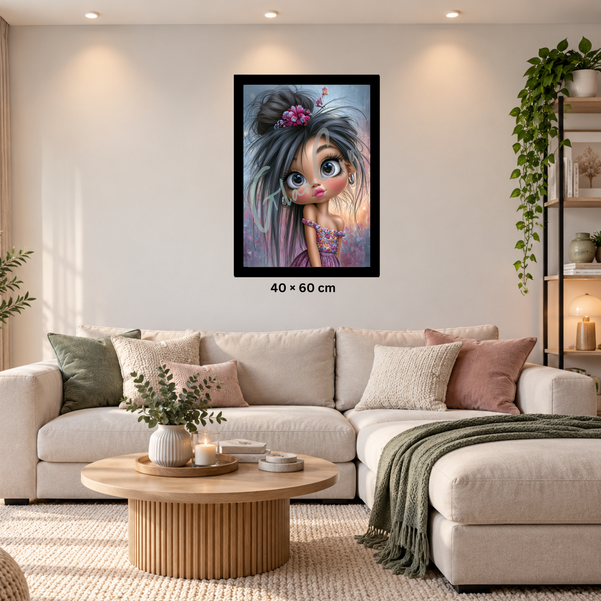 Diamond Painting "Roxanne" (40x60) by Kreativköter Mr. Clay