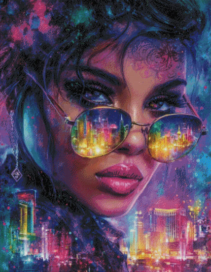Diamond Painting "Neon Dreams" (70x90) by Anny.ai ( 200 farben)