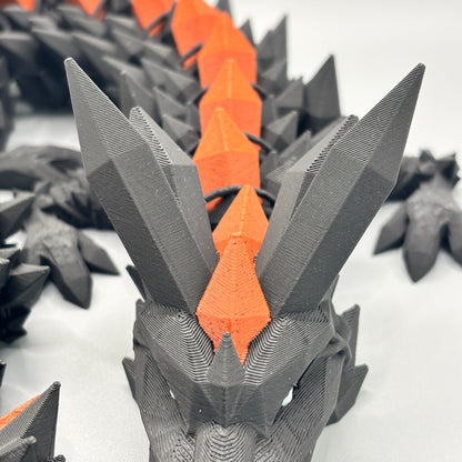 Kristall Drache Mehrfarbig (75cm)
