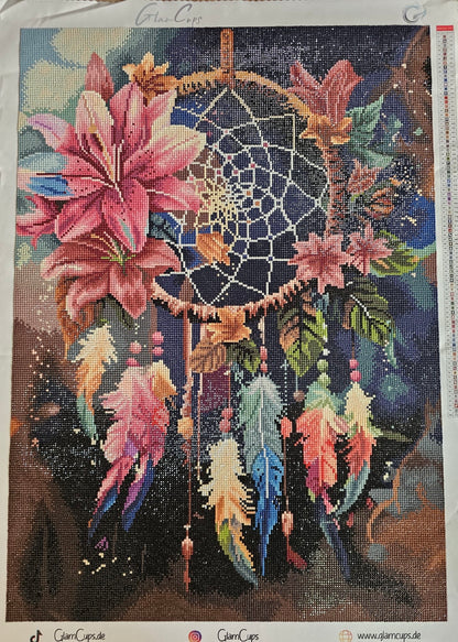 Diamond Painting Dreamcatcher (50x70cm) + AB & Fairy Dust