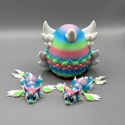 Einhorn Drachen mit Ei (inklusive Mystery Drache)