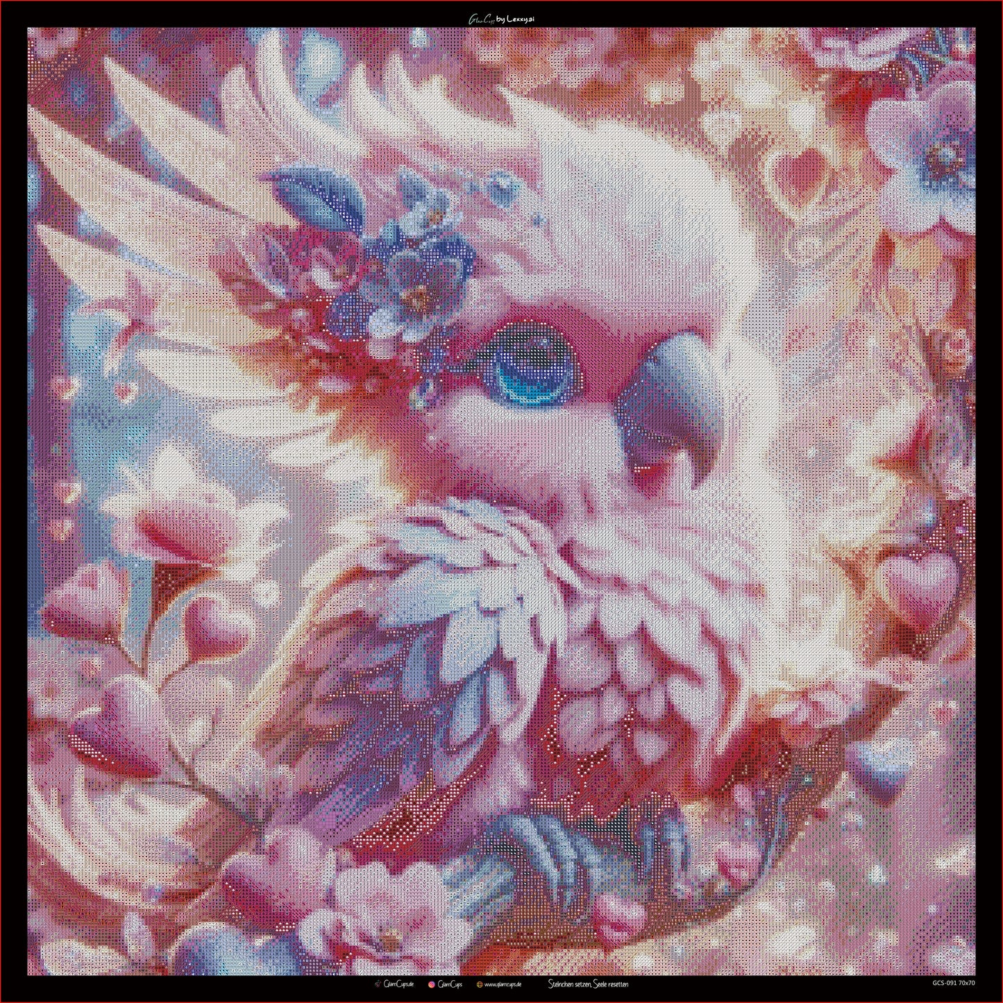 Diamond Painting "Flauschfeder Finja" (70x70) by Lexxy ai