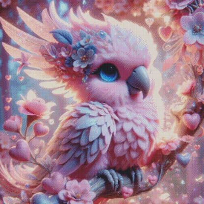 Diamond Painting "Flauschfeder Finja" (70x70) by Lexxy ai