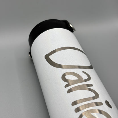 Thermosflasche "Name" (Schimmer)