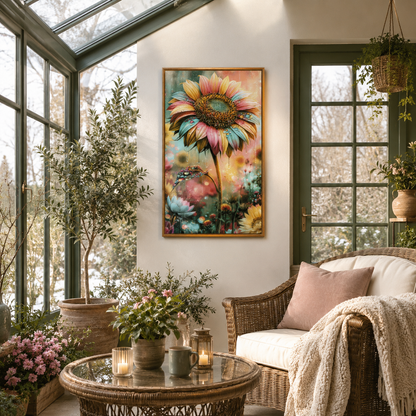 Diamond Painting "Regenbogenblüte" (75x110) by Glammy