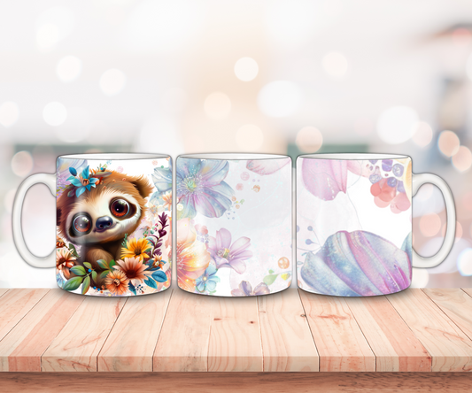 Tasse „Flowerfaultier“