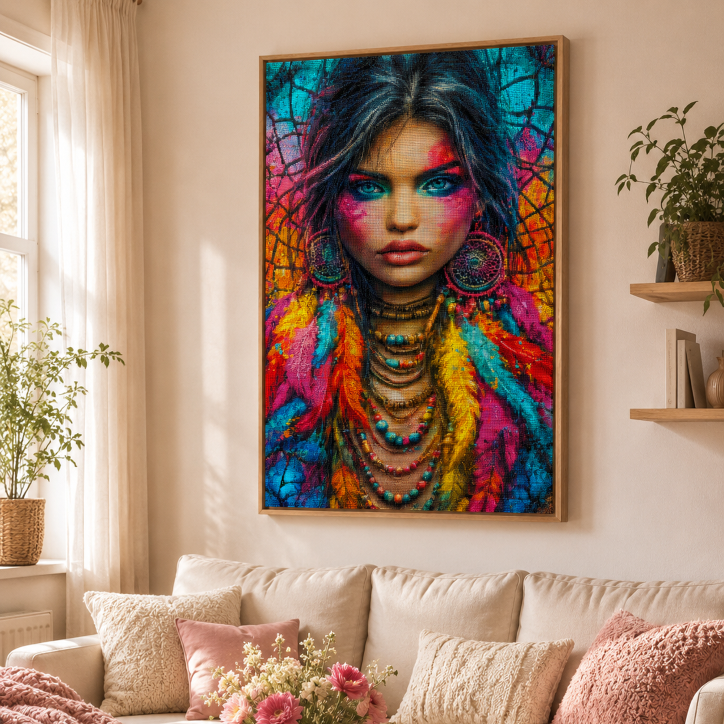 Diamond Painting "Federfeuer" by Anny 60x88cm