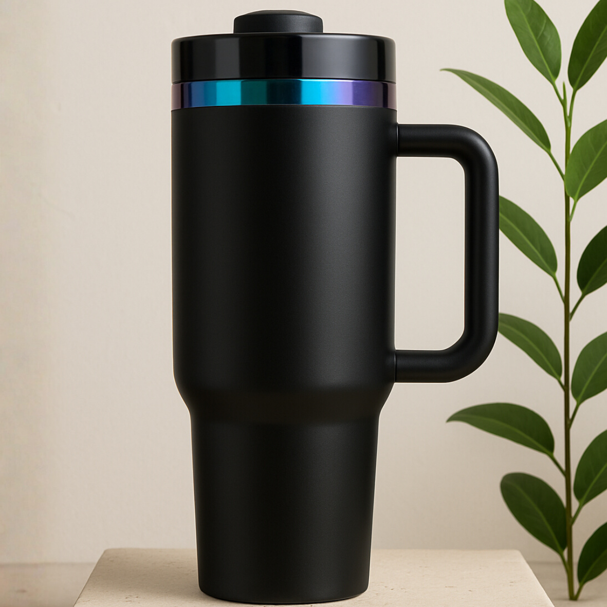 XXL Thermobecher 40 oz – mit Griff & Deckel