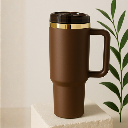 XXL Thermobecher 40 oz – mit Griff & Deckel