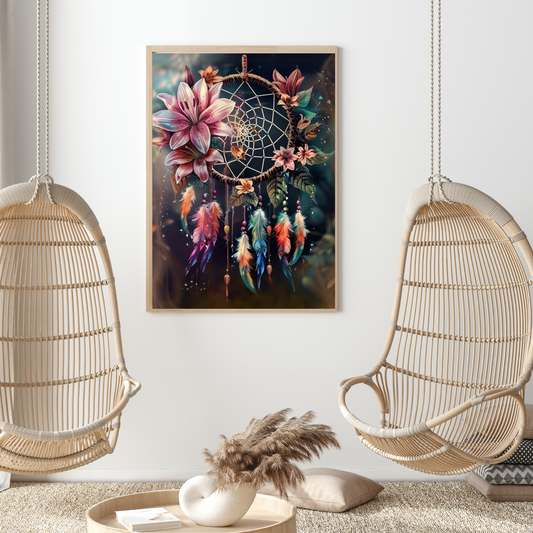 Diamond Painting Dreamcatcher (50x70cm) + AB & Fairy Dust