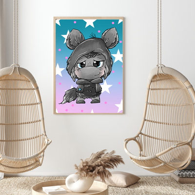 Diamond Painting Scha(r)f (50x70cm) + 3x AB,  Fairy Dust & Glow