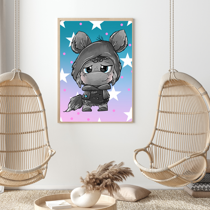 Diamond Painting Scha(r)f (50x70cm) + 3x AB,  Fairy Dust & Glow