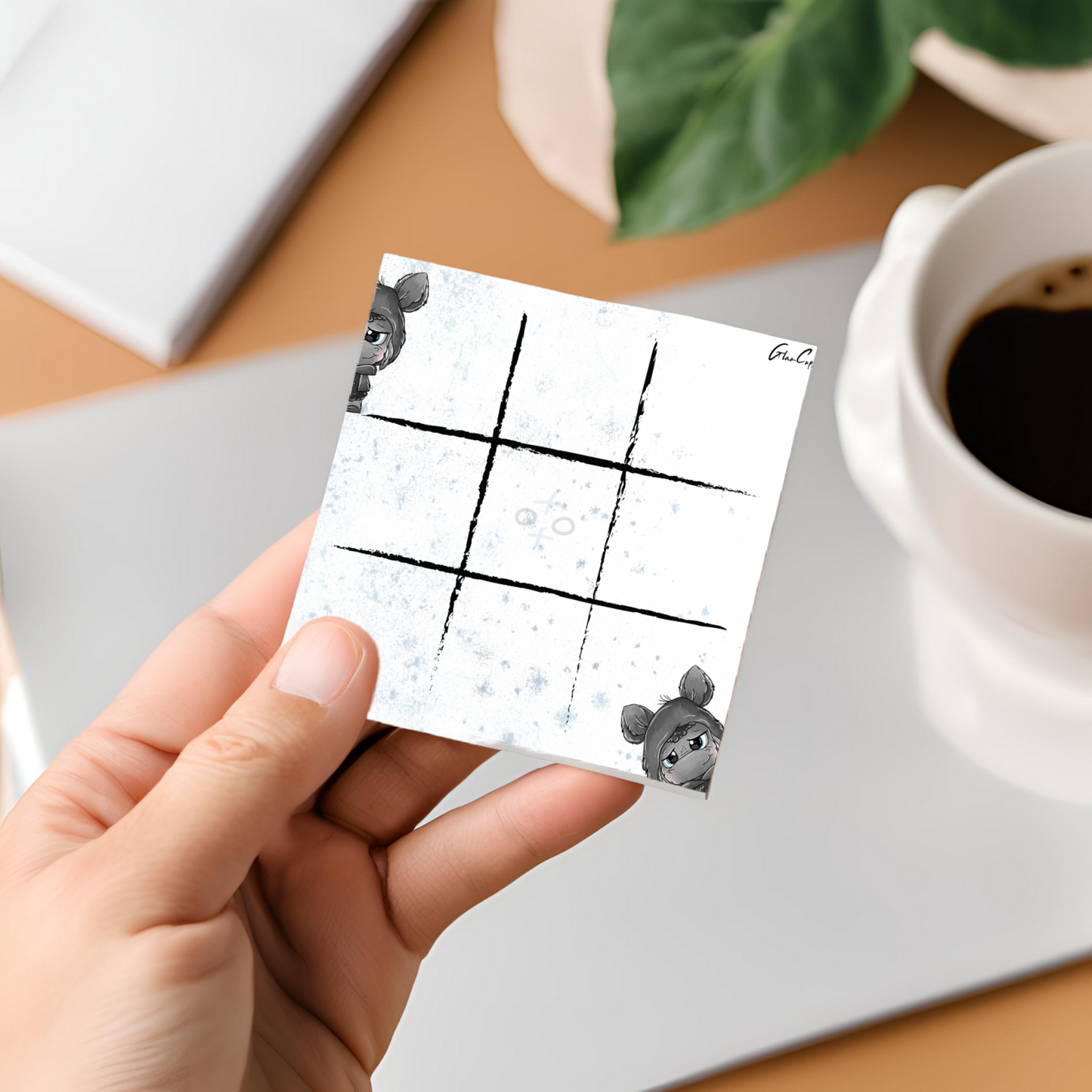 "TicTacToe" Block (7,5x7,5cm) 50 Blatt