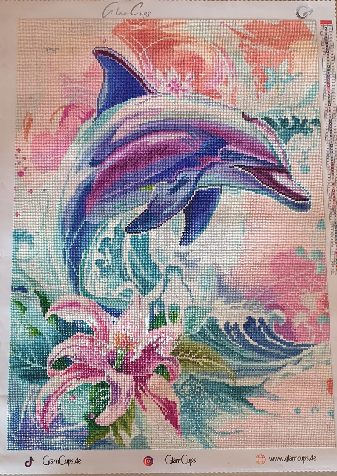 Diamond Painting Delfin (50x70cm) + AB & Fairy Dust