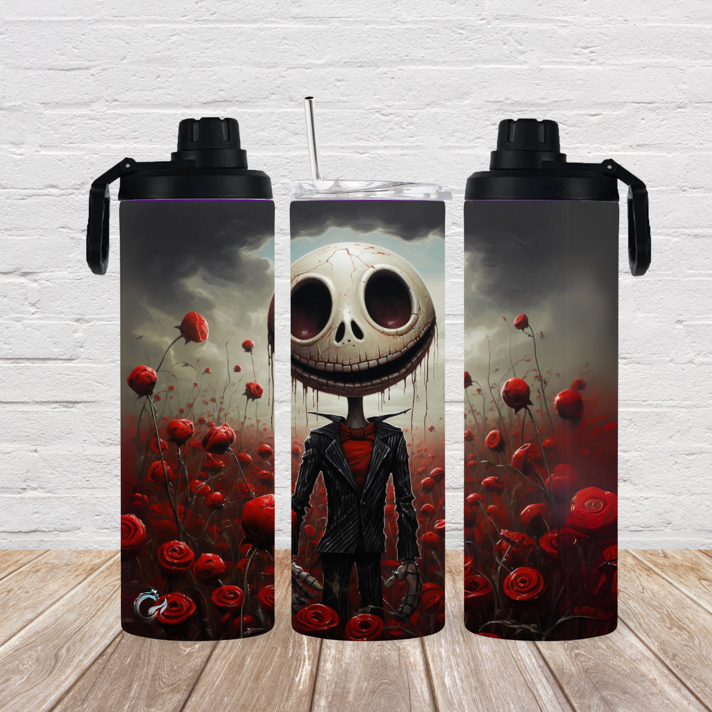 ThermoCup Drehverschluss 2 Deckel „Halloween with Roses“