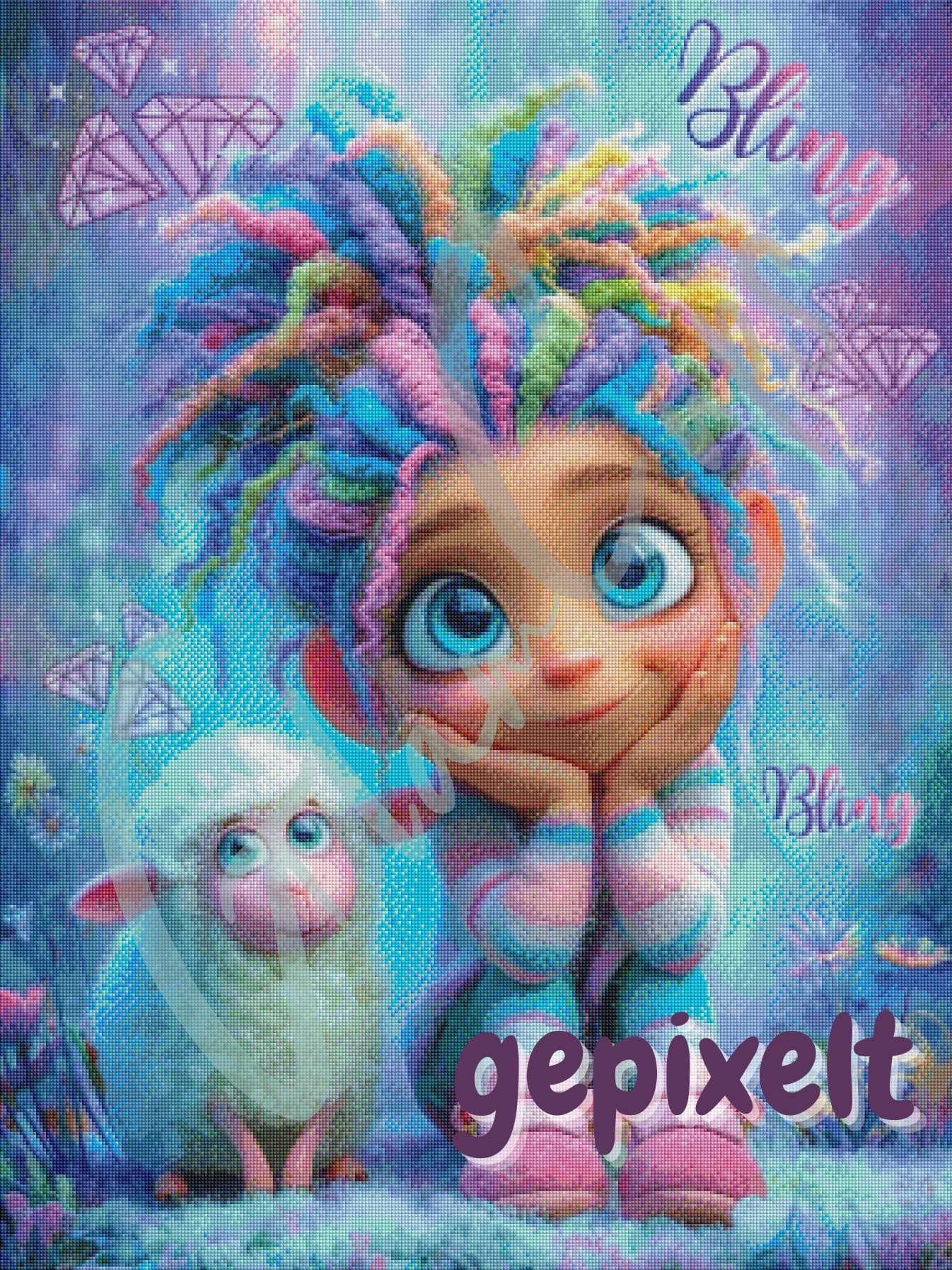 Vorbestellung: Diamond Painting "Community Bild (Snowi)" 70cmx95cm